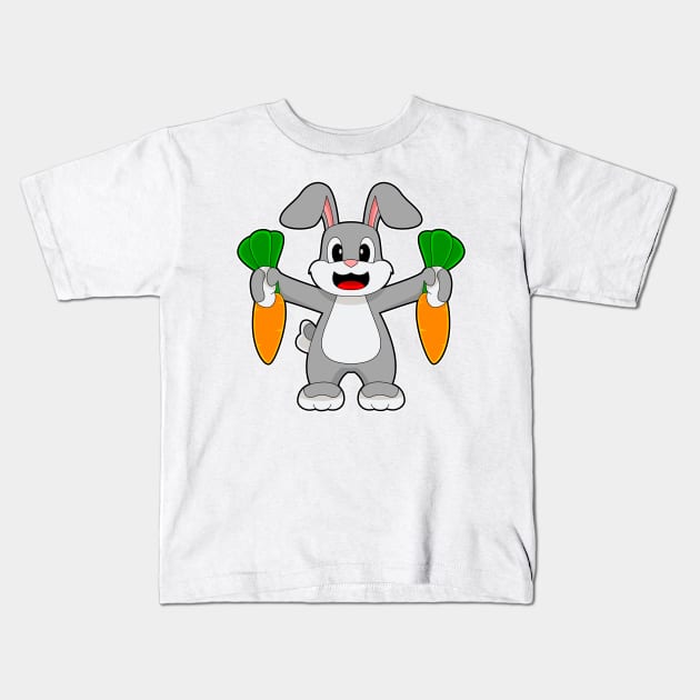 Rabbit Carrots Kids T-Shirt by Markus Schnabel